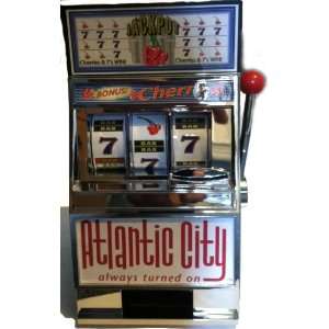  Atlantic City Bonus Cherry Slot Machine Savings Bank Toys 