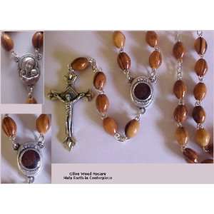  Rosary with Holy Earth in Centerpiece