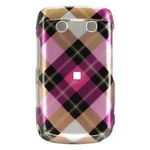  NEW PINK PLAID HARD CASE COVER FOR BLACKBERRY BOLD 9700 
