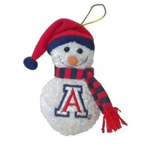  Arizona Wildcats UA NCAA Plush Snowman Ornament Sports 