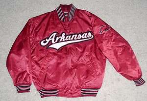 University of Arkansas Razorbacks full snap jacket Adult M  