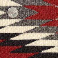 Vintage Old Pawn Hand Woven Southwestern Native Red Dazzler Wool Rug 3 