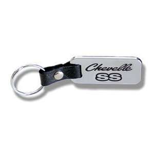 Chevy Chevelle SS Key Chain (Chrome with Leather Strap)