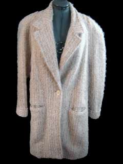 Vintage 80s Diane Von Furstenberg Wool Mohair Coat  