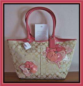   Rose Pink leather tote bag NWT RP$398 F16276 885135490717  