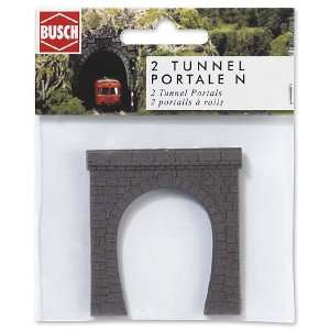  Busch 8190 Single Tunnel Portals (2) Toys & Games