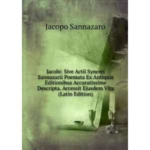   Ejusdem Vita (Latin Edition) Jacopo Sannazaro  Books