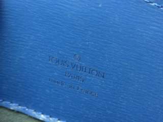 Louis Vuitton Authentic Epi Leather Cluny Blue Tote Shoulder Bag Purse 