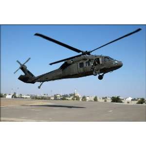  UH 60 Black Hawk, LZ Washington, Baghdad, Iraq   24x36 