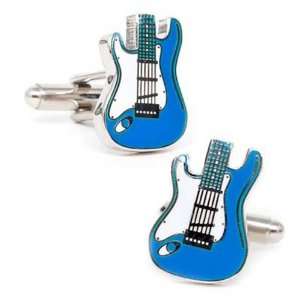  Blue Electric Guitar Cufflinks CLI PD STRAT SL B Patio 