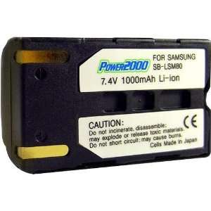  POWER 2000 ACD 720 Replacement Samsung SBLSM80 Battery 