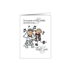  Wedding Band Thanks, Stick Figures Card Health & Personal 