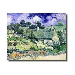   Cottages At Cordeville Auverssuroise 1890 Giclee Print: Home & Kitchen