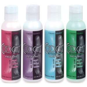  Coochy Rash Free Body Shave Cream EXCLUSIVE 4 BOTTLE PROMO 