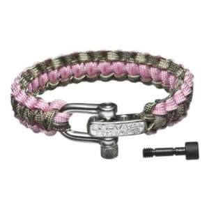 Survival Straps Light Duty Survival Bracelet   MultiCam Camo Rose Pink