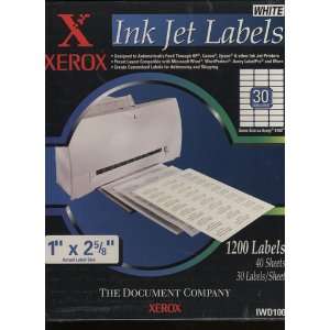   White 30 Labels/Sheet [Compare to Avery 8160]