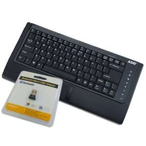  AZIO KB337BP Black Bluetooth Multimedia Keyboard and 