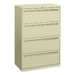   Drawer Lateral File, 42x19 1/4x53 1/4, Light Gray: Office Products