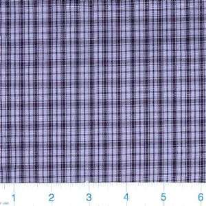 62 Wide Wash and Wear Shirting Plaid Periwinkle/Navy Fabric By The 