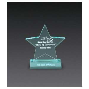 Star Corporate Award Jade Green Acrylic 7W X7.75T 