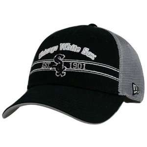   Chicago White Sox Black Old Tymes Adjustable Hat