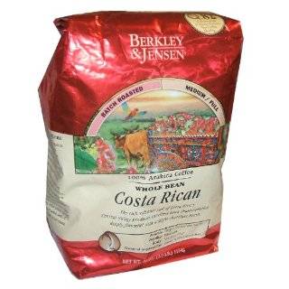   Jensen Costa Rican 100% Whole Bean Arabica Coffee 40 Ounce Value Bag