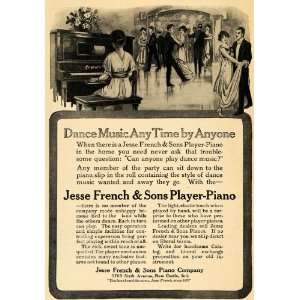  1916 Ad Jesse French Player Piano New Castle Indiana 