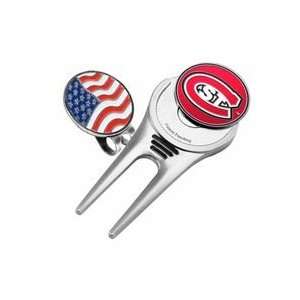  Divot Tool Hat Clip with Ball Marker (Set of 2): Sports & Outdoors