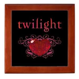  Twilight Fire Heart Twilight Keepsake Box by CafePress 