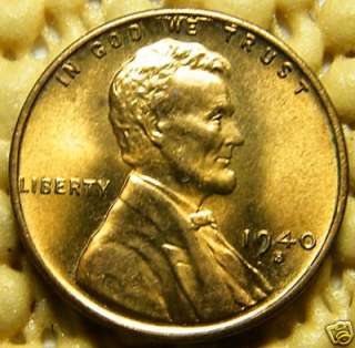 1940 S Brilliant Uncirculated Lincoln Wheat Cent.#6580  
