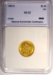   Gold Quarter Eagle $2.50   CHOICE BU   RARE MS Uncirculated Coin
