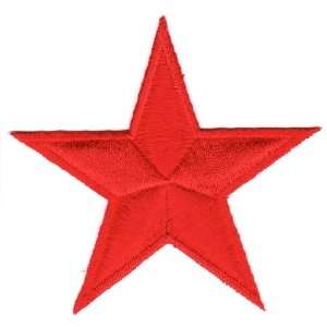    RED START EMBROIDERED IRON ON PATCH B08 Arts, Crafts & Sewing