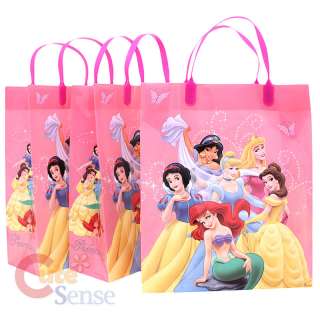   Princess Party Gift Bag Set of 3 Plastic / Reusable Tote Bag :Pink