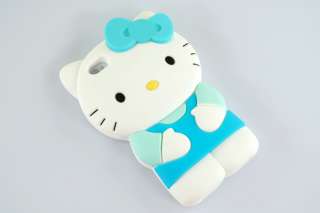 3D Cute Soft Silicone Hello Kitty Case Skin For iPhone 4 G 4G 4S 