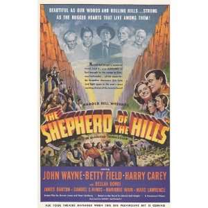   Shepherd of the Hills Promo John Wayne, Betty Field Paramount Books