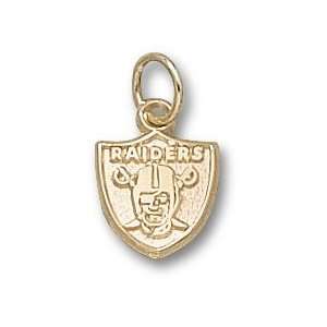  Oakland Raiders Solid 14K Gold Logo 3/8 Pendant: Sports 