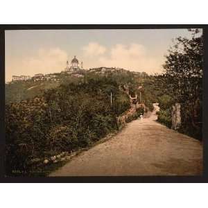   Photochrom Reprint of Road and railway, Turin, Italy