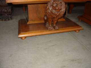 GREAT VINTAGE ART DECO LION DINING ROOM TABLE 11IT005E  