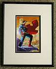 SUPERMAN FRAMED CEL PROMO CARD JIM LEE FOR TOMORROW