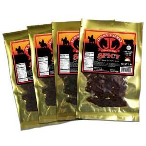 Jennys Spicy Beef Jerky, 3 ounce Bags (pack of 4)  