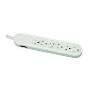  PS26000S 6 Outlet 450 Joules Power Surge Protector with 3 
