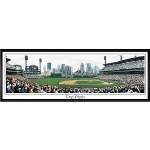  Pittsburgh Pirates 1st Pitch Framed Panoramic Print 