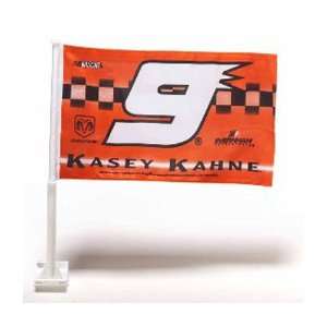  Kasey Kahne #9 NASCAR 11X18 2 Sided Car Flag: Sports 