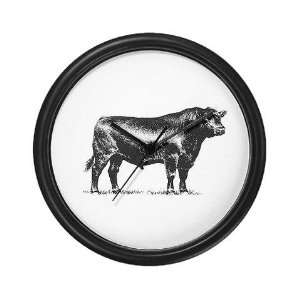 Black Angus Bull Cupsreviewcomplete Wall Clock by CafePress