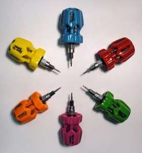 Picquic Teeny Turner Screwdriver 7 Bits Choice of Color  