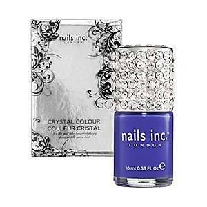 nails inc LONDON Crystal Colour BAKER STREET   cobalt blue, .33 oz NEW 