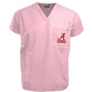    Alabama Crimson Tide Pink Crimson Scrub Top