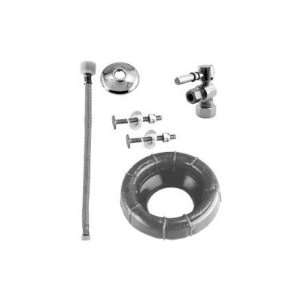  Westbrass D1612TBL Ball Valve Toilet Kit and Wax Ring with 