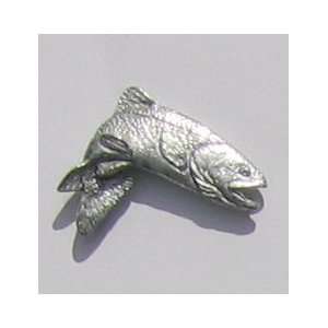  Pewter Pin   Rainbow Trout   GH123 Jewelry
