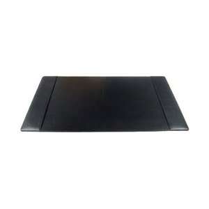    Mosaic Collection Leather Desk Blotter Pad Black: Office Products